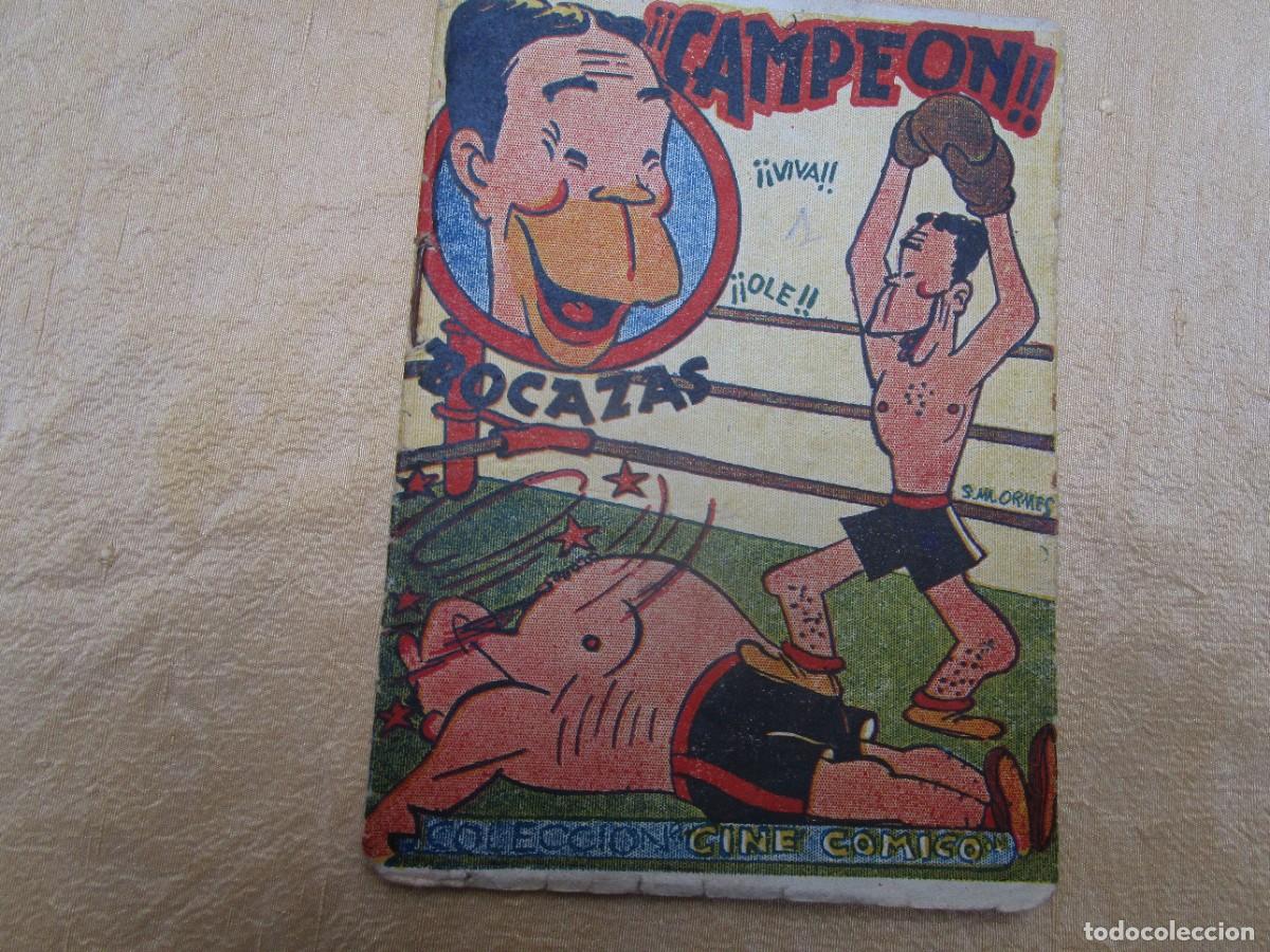 Tebeos: COLECCION CINE COMICO BRUGUERA - CAMPEON BOCAZAS - MARX - SERIE 1 N&ordm; 1, ILUSTRADO, 13X9 CM 16pp.