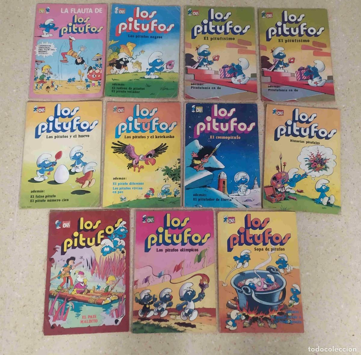 Tebeos: Los Pitufos. Colecci&oacute;n Ol&eacute;. 1979. Lote de 11 ejemplares