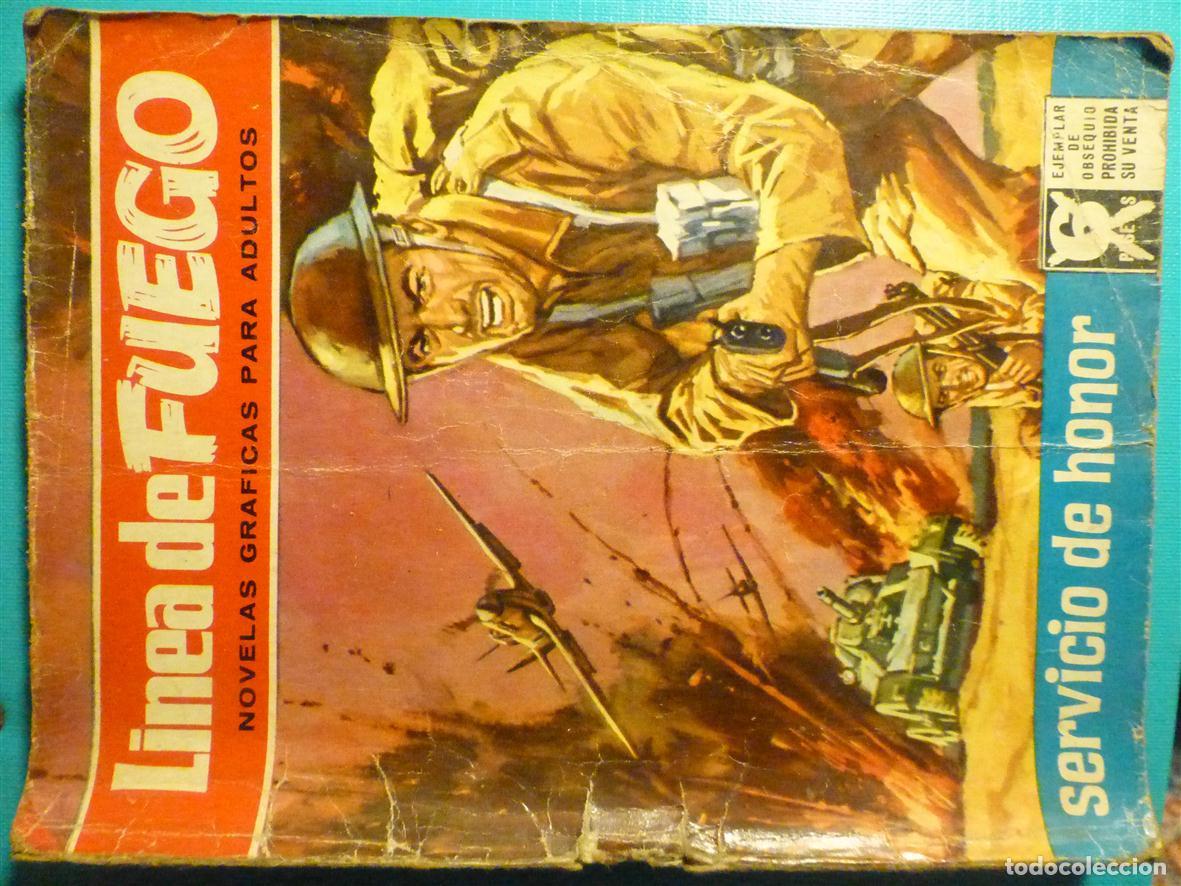 Tebeos: Comic Pulp Linea de fuego - Servicio de Honor - Ed. Bruguera A&ntilde;o 1966