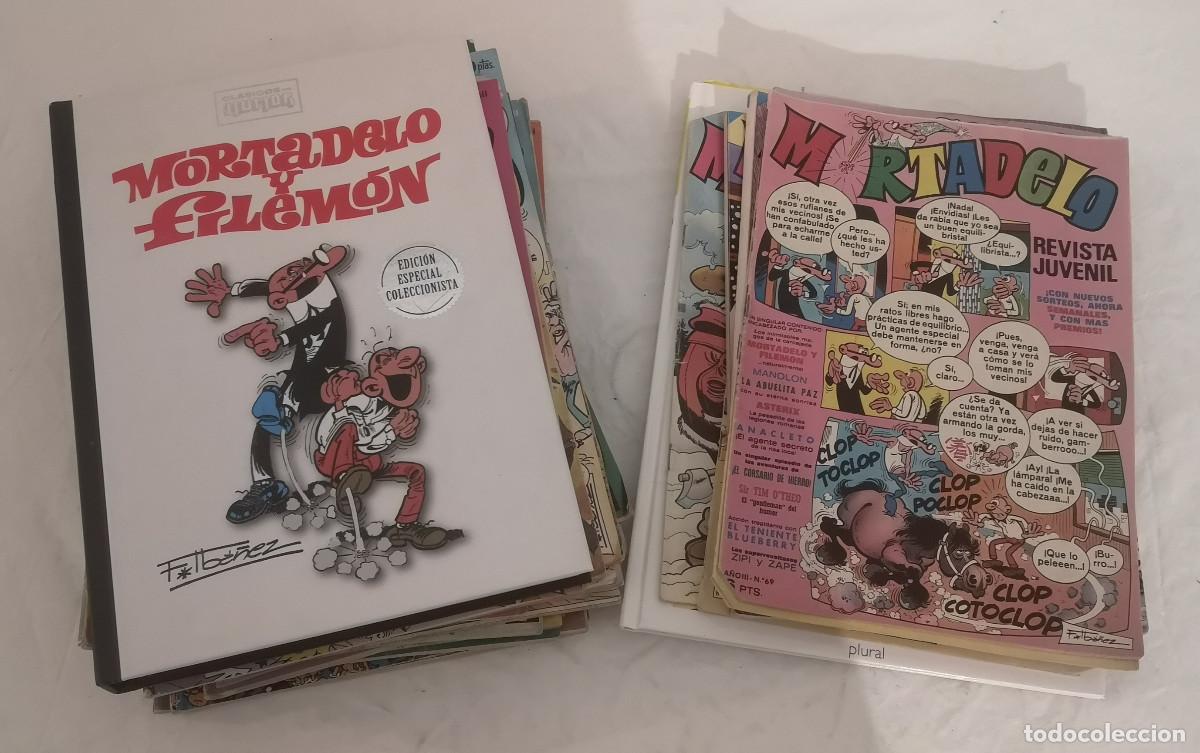 Tebeos: LOTE TEBEOS + LIBROS MORTADELO Y FILEM&Oacute;N DIFERENTES COLECCIONES A&Ntilde;OS 70/80