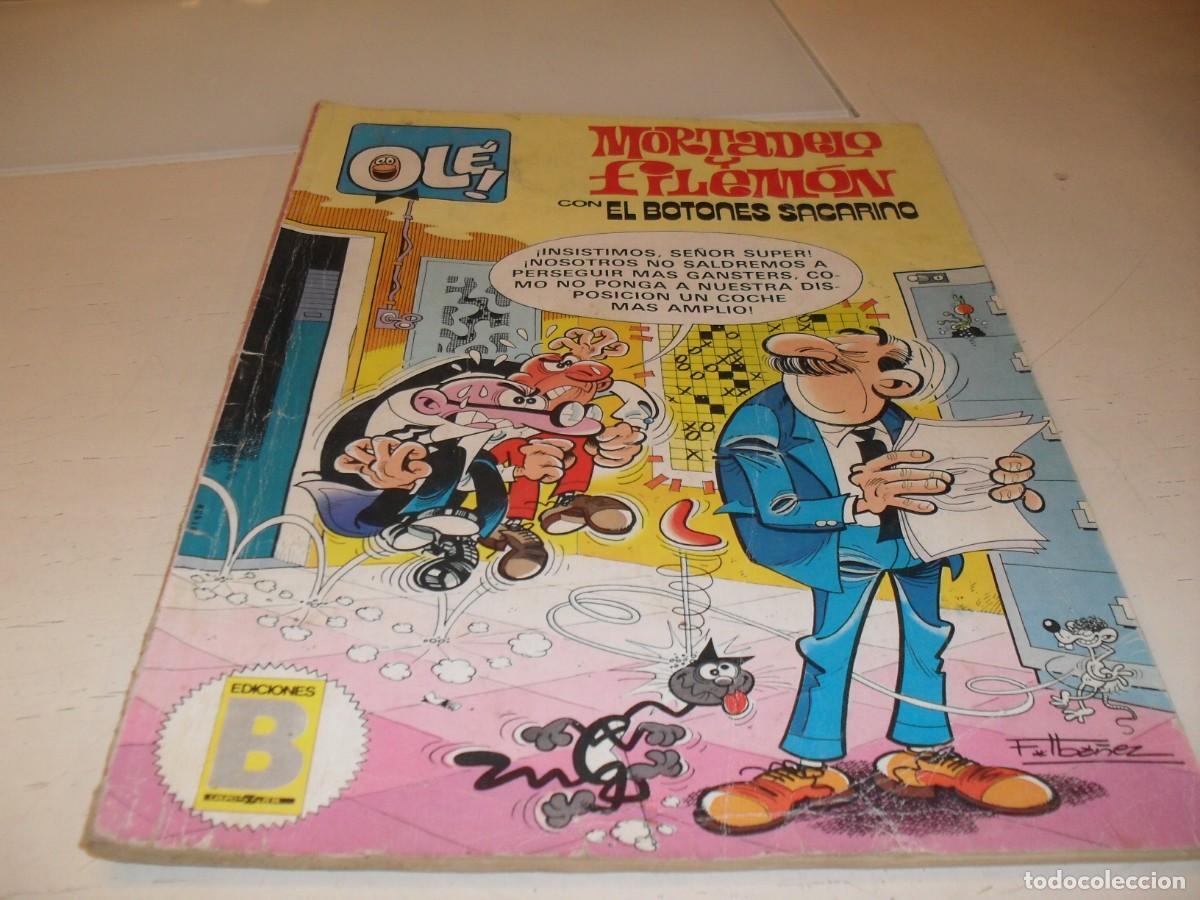 Tebeos: OLE N&ordm; 249,MORTADELO,CON BOTONES SACARINO,Y AVENTURAS APOCRIFAS,2&ordf; EDICION.DE 417.EDICIONES B,1987