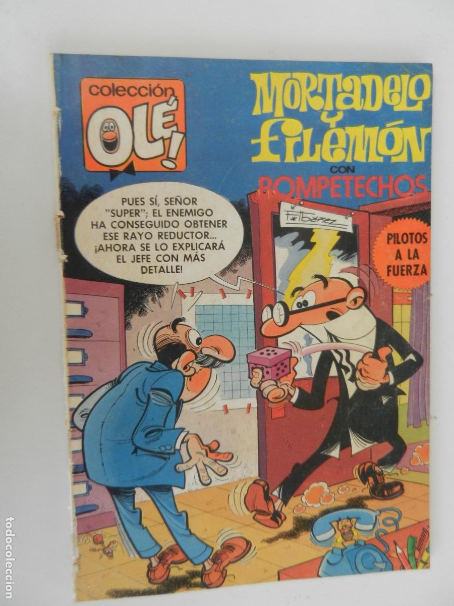 Tebeos: MORTADELO Y FILEMON CON ROMPETECHOS -PILOTOS A ALA FUERZA- COL OL&Eacute; N&ordm; 191-1&ordf; EDC 1980 BRUGUERA