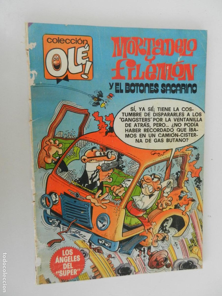 Tebeos: MORTADELO Y FILEMON Y EL BOTONES SACARINO N&ordm; 193-1&ordf; EDC 1980 BRUGUERA - COL OL&Eacute; -
