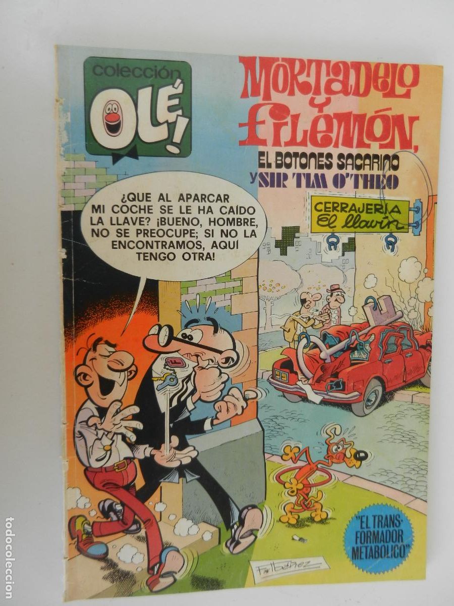 Tebeos: MORTADELO Y FILEMON , EL BOTONES SACARINO Y SIR TIM O'THEO - EL TRANSFORMADOR METAB&Oacute;LICO - 1&ordf; EDC 1