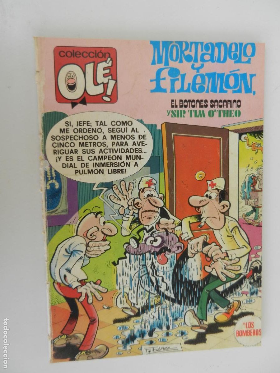 Tebeos: MORTADELO Y FILEMON , EL BOTONES SACARINO Y SIR TIM O'THEO - LOS BOMBEROS - N&ordm; 171 - 1&ordf; EDC 1979 -