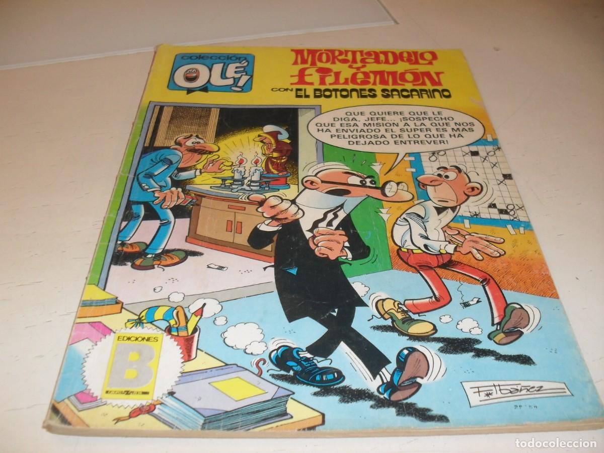 Tebeos: OLE N&ordm; 226,MORTADELO,Y BOTONES SACARINO,AVENTURAS APOCRIFAS,2&ordf; EDICION.DE 417.EDICIONES B,1987