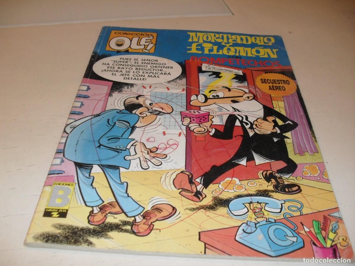 Tebeos: OLE N&ordm; 191,MORTADELO,Y ROMPETECHOS:SECUESTRO AEREO,2&ordf; EDICION.DE 417.EDICIONES B,1987