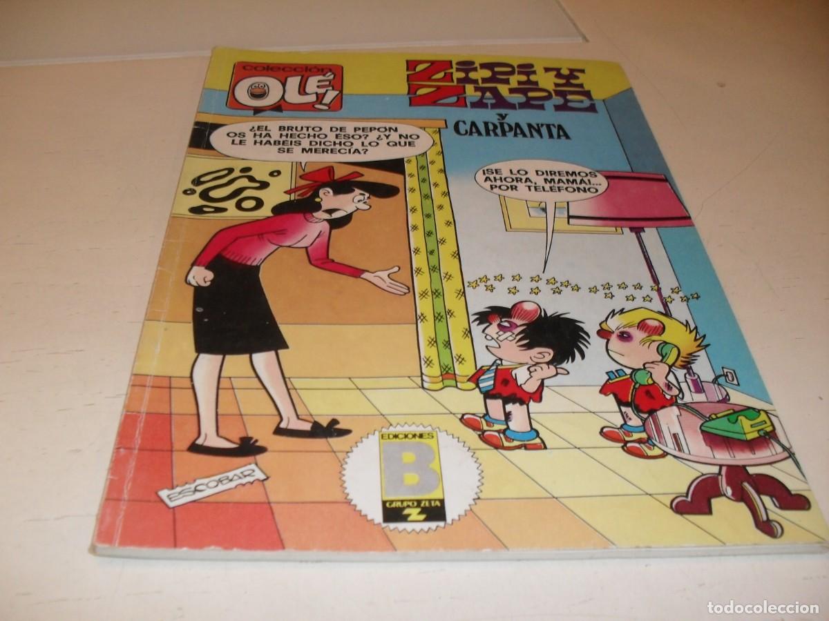 Tebeos: OLE N&ordm; 189,ZIPI Y ZAPE,CON CARPANTA,2&ordf; EDICION.DE 417.EDICIONES B,1987