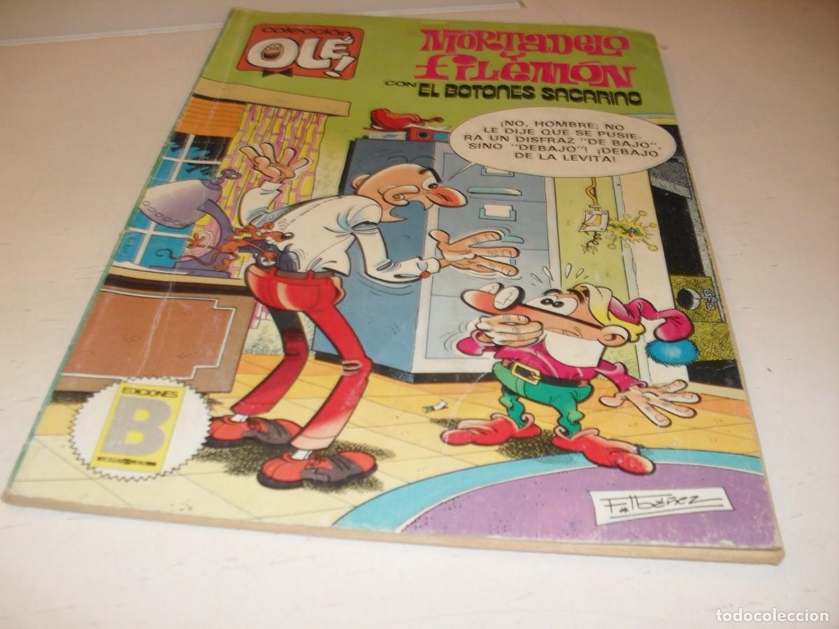 Tebeos: OLE N&ordm; 262,MORTADELO,Y EL BOTONES SACARINO,AVENTURAS APOCRIFAS,1&ordf; EDICION.DE 417.EDICIONES B,1987