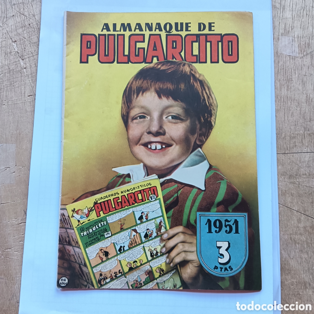 Tebeos: ALMANAQUE PULGARCITO 1951 EDI.BRUGUERA