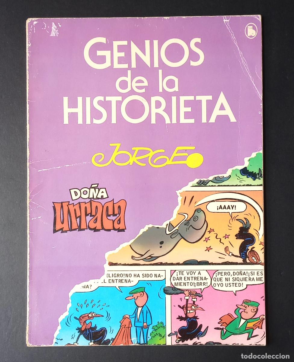 Tebeos: GENIOS DE LA HISTORIETA - JORGE - DO&Ntilde;A URRACA - GENIOS DE LA HISTORIETA N&ordm;4 - ED. BRUGUERA, 1985