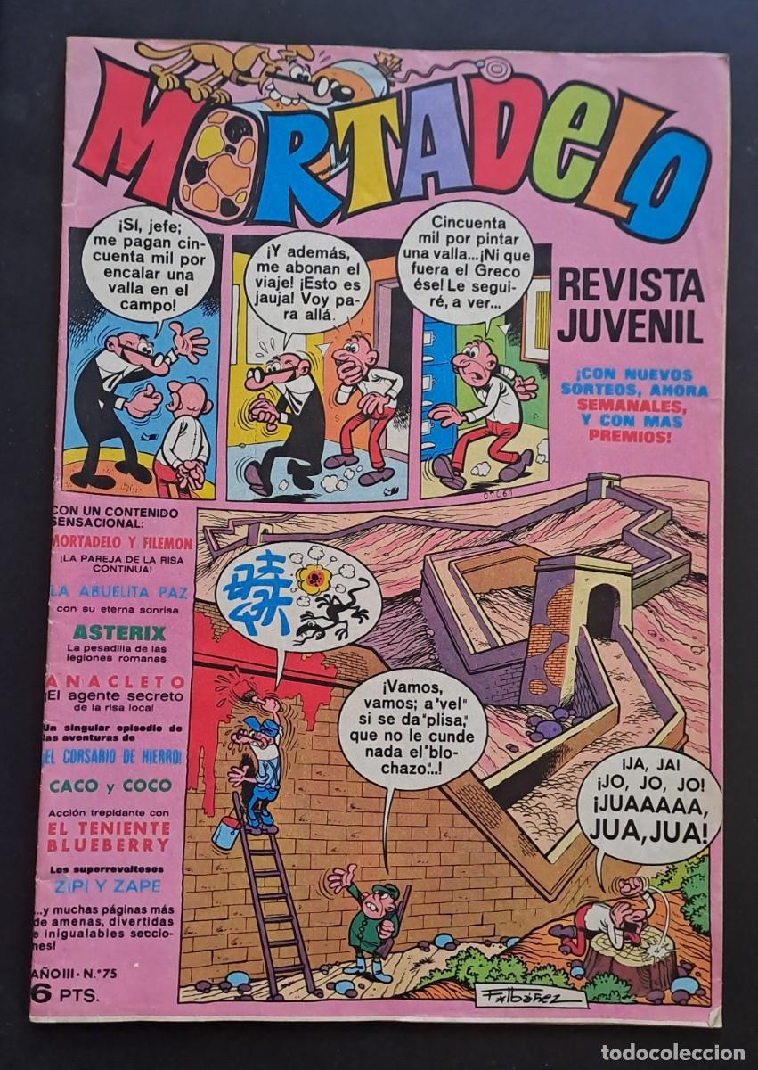 Tebeos: MORTADELO. A&Ntilde;O III N&ordm; 75 EDITORIAL BRUGUERA, 1972