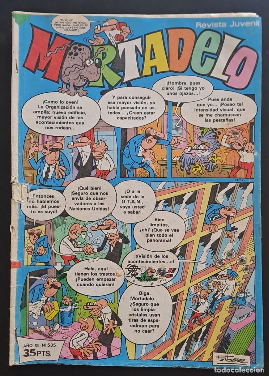Tebeos: MORTADELO. A&Ntilde;O XII N&ordm; 535 EDITORIAL BRUGUERA 1981