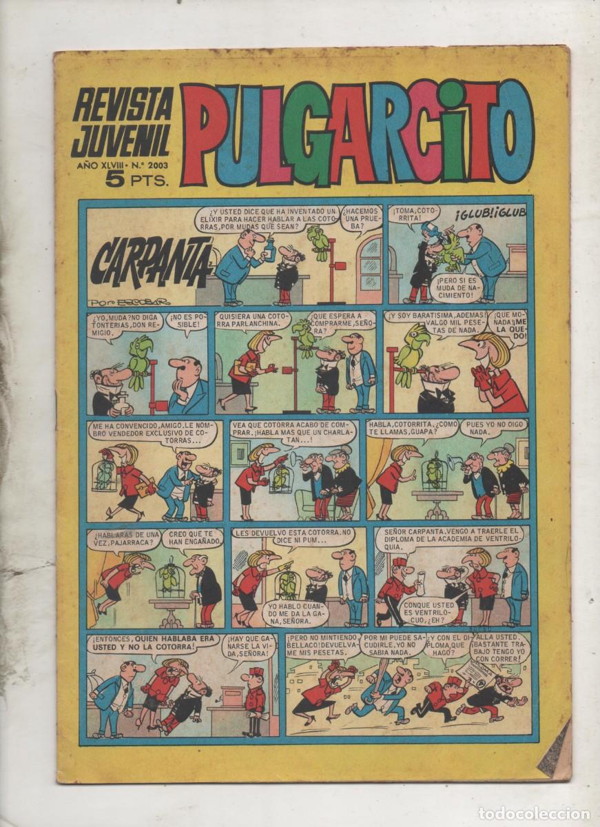 Tebeos: PULGARCITO N&ordm; 2003 -BRUGUERA