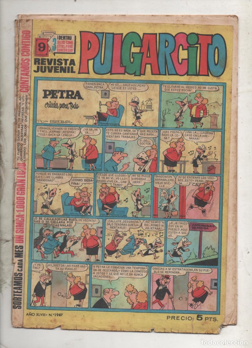 Tebeos: PULGARCITO N&ordm; 1987 -BRUGUERA