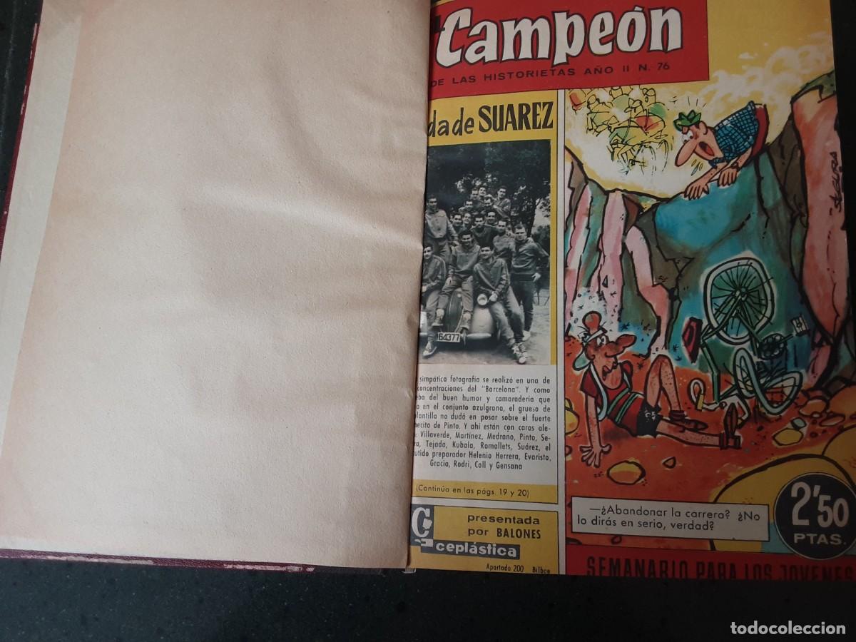Tebeos: El Campe&oacute;n de las historietas, del n⁰ 76 al 95 +3 extras, vidas de Su&aacute;rez, Puskas, INDIO y Vicente.