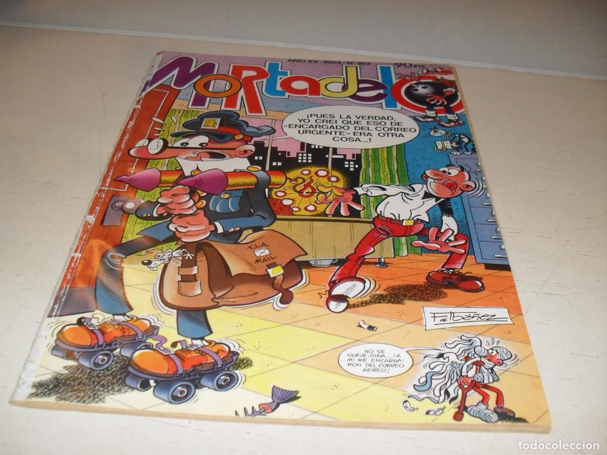 Tebeos: SUPER MORTADELO N&ordm; 183,DE 277,,CON EL BOTONES SACARINO DE ARTISTA INVITADO.BRUGUERA,1972