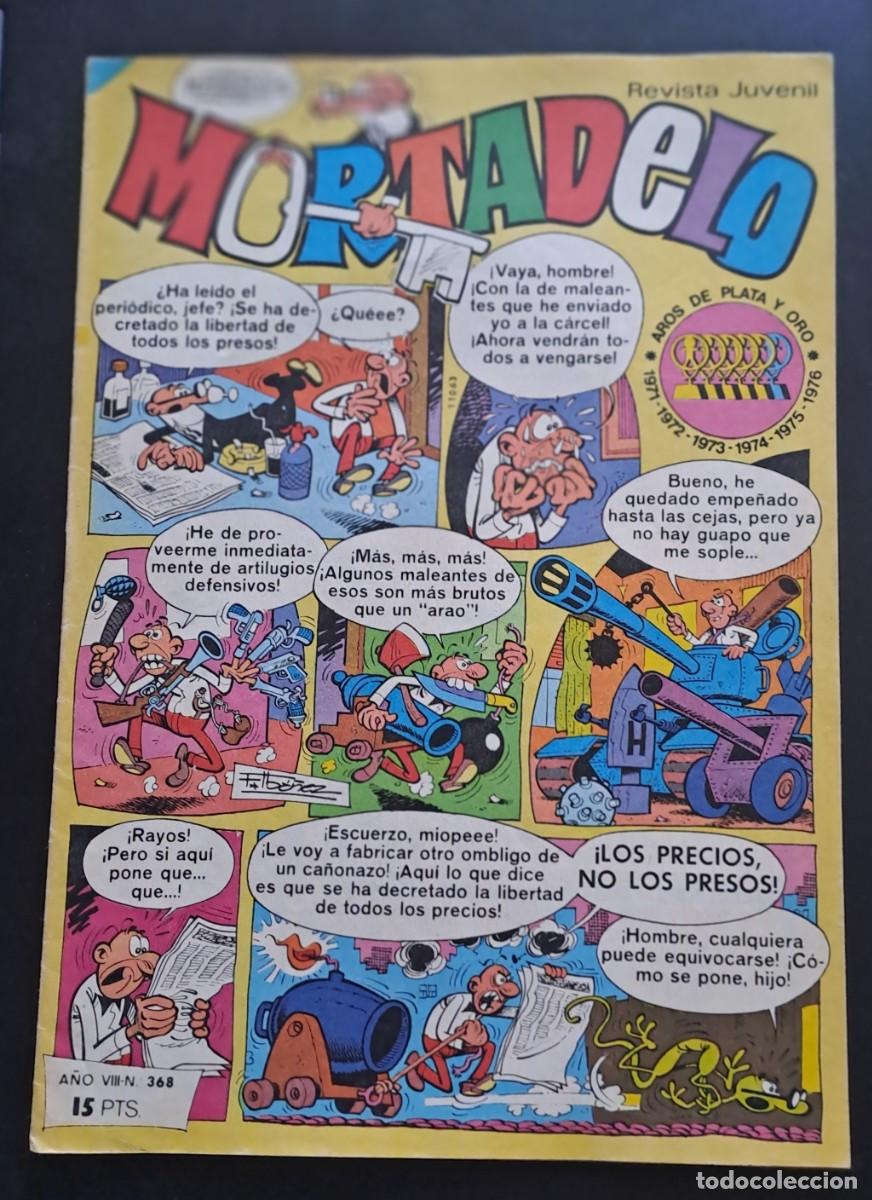 Tebeos: MORTADELO. A&Ntilde;O VIII N&ordm; 368 EDITORIAL BRUGUERA 1977