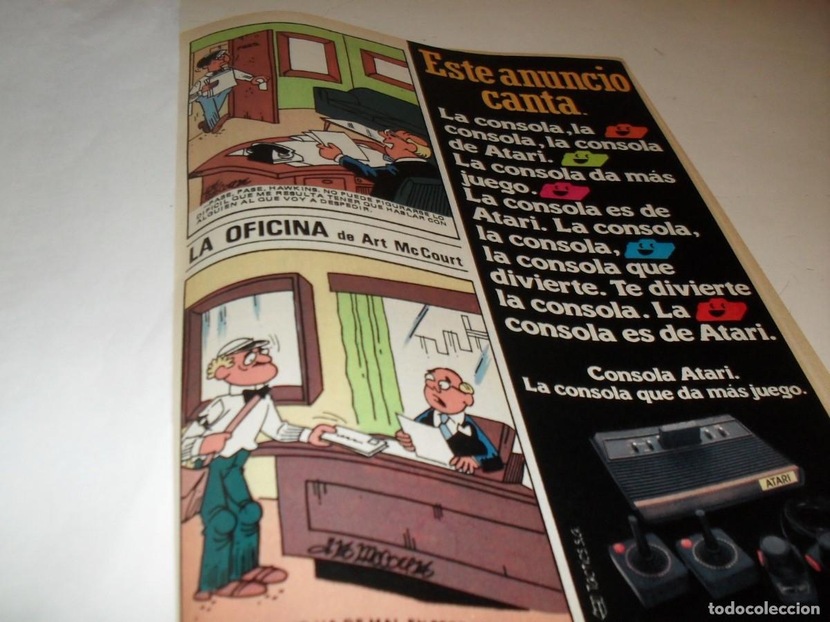 Tebeos: (REF.92),EN 4 PAGINAS PUBLICIDAD CONSOLAS ATARI+HISTORIETA EL MINI REY.BRUGUERA,1984