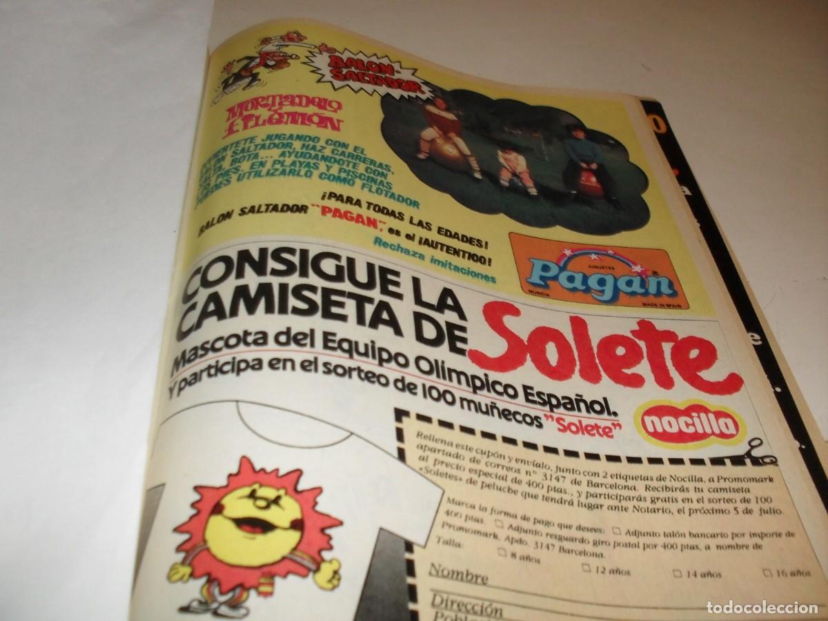 Tebeos: (REF.92),EN 4 PAGINAS MORTADELO PUBLICITANDO BALON PAGAN+SEGIS Y OLIVIO.BRUGUERA,1984