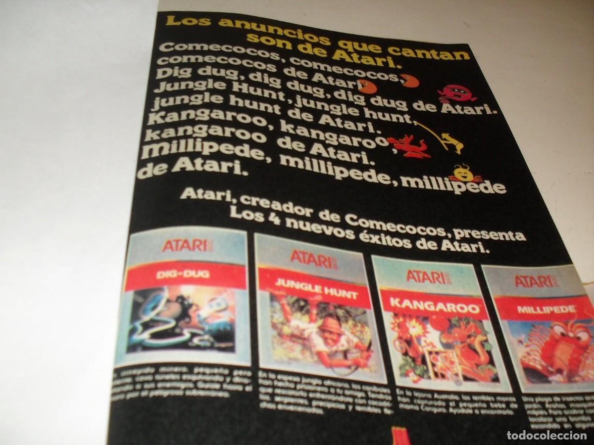 Tebeos: (REF.92),BELLA LAMINA PUBLICIDAD JUEGOS ATARI,DE LA EPOCA+PASATIEMPOS.BRUGUERA,1984