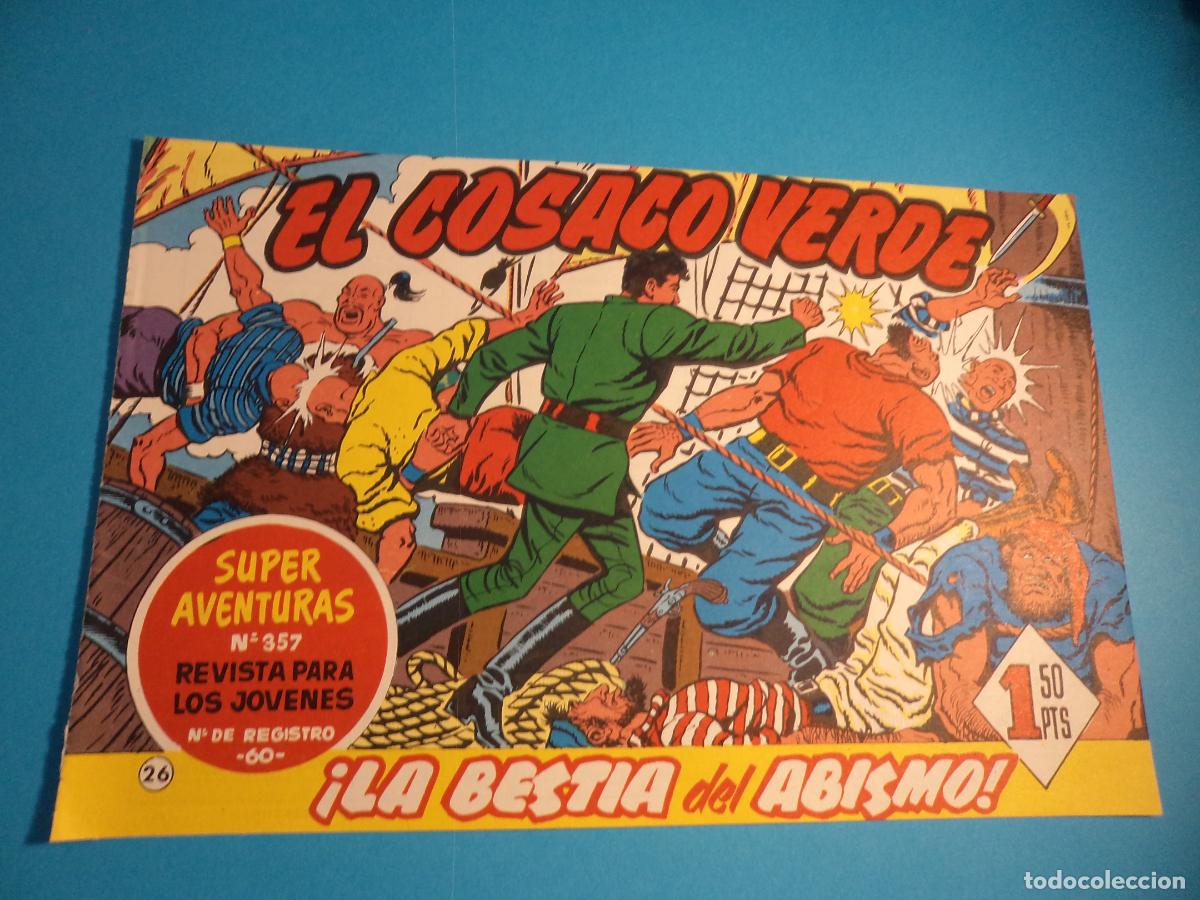 Tebeos: El cosaco verde. N&ordm; 26. Bruguera. Procede de encuadernacion. REEDICION.