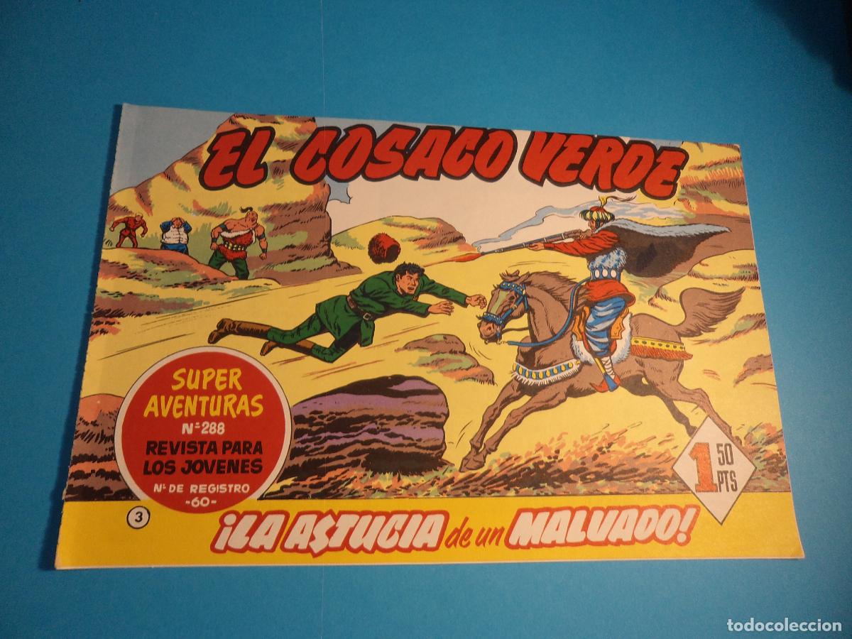 Tebeos: El cosaco verde. N&ordm; 3. Bruguera. Procede de encuadernacion. REEDICION.