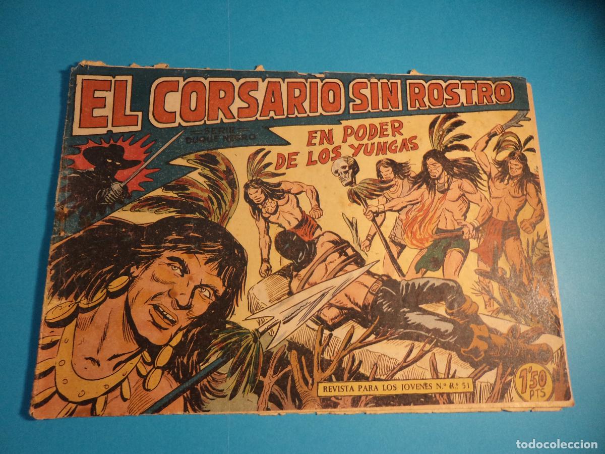 Tebeos: El corsario sin rostro. N&ordm; 24. Maga. Es el de la foto. Castigado.