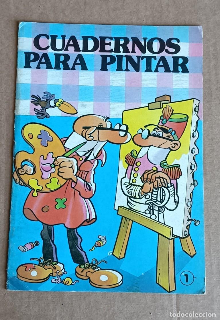 Tebeos: Cuaderno para pintar MORTADELO - todas las escenas son de mortadelo - bruguera 1985