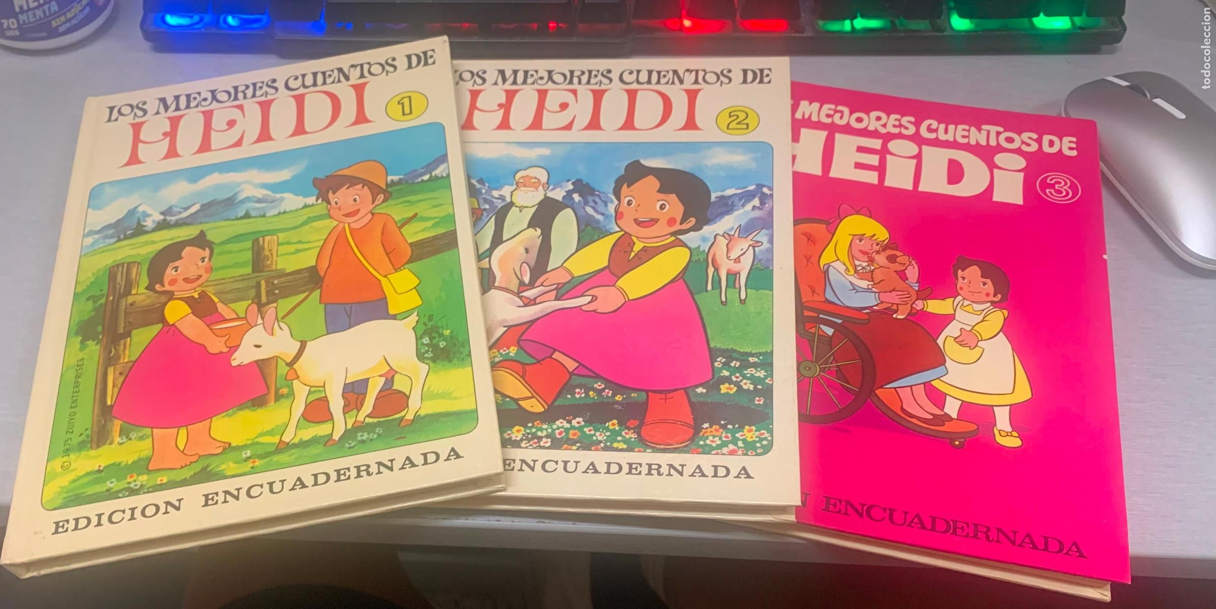 Tebeos: LOS MEJORES CUENTOS DE HEIDI / 3 N&Uacute;MEROS 1, 2 Y 3 / ZUIYO - BRUGUERA 1975