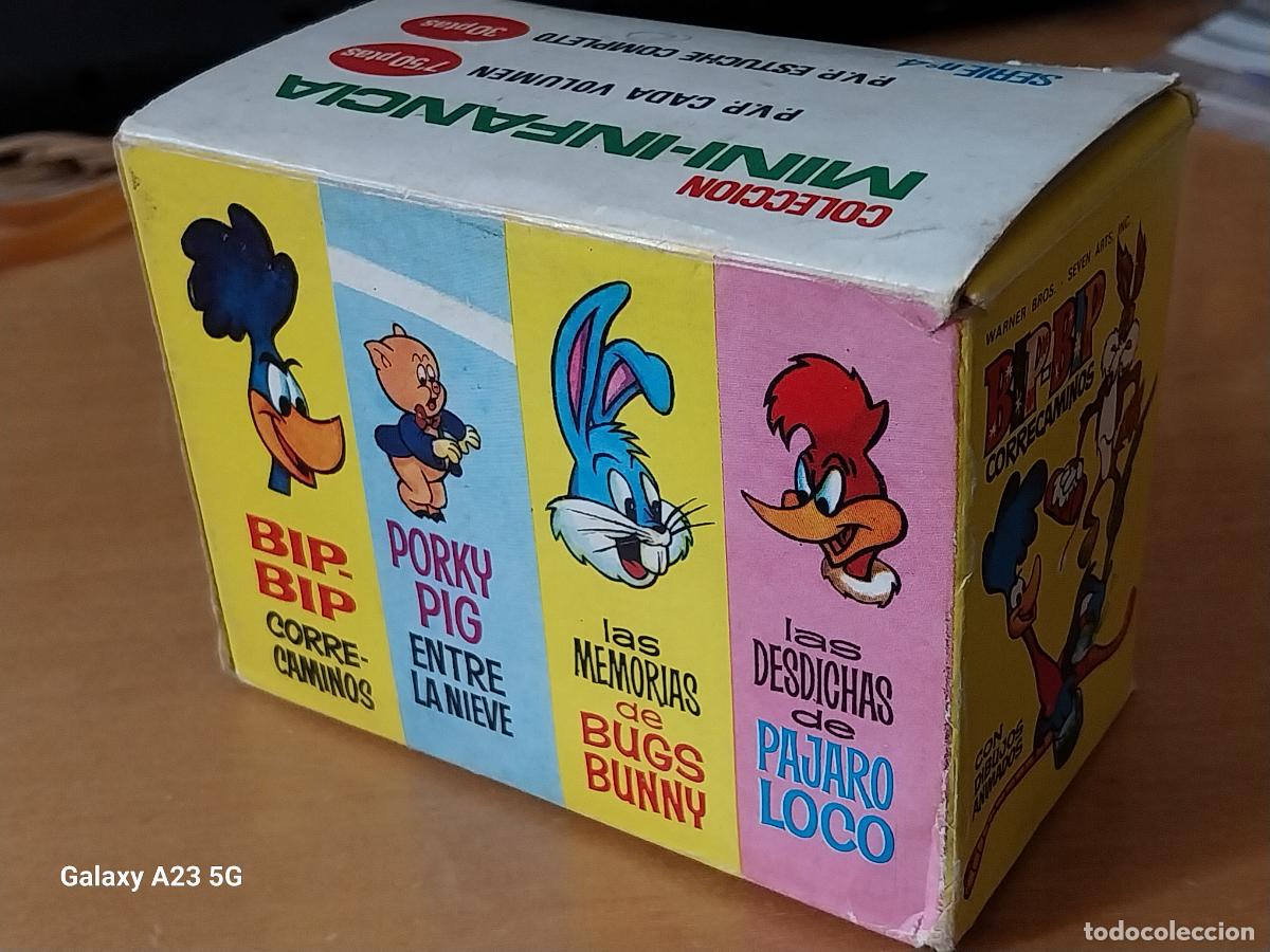 Tebeos: MINI INFANCIA SERIE 4 CAJA VOL 13 14 15 16 BE ORIGINAL PORKY BUNNY CORRECAMINOS PAJARO LOCO