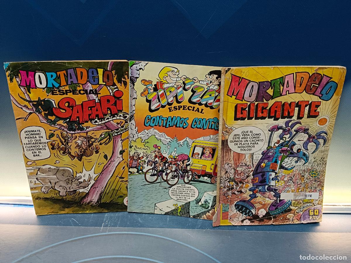 Tebeos: 3 revistas, tebeos Mortadelo Gigante, especial y especial Zipi y Zape