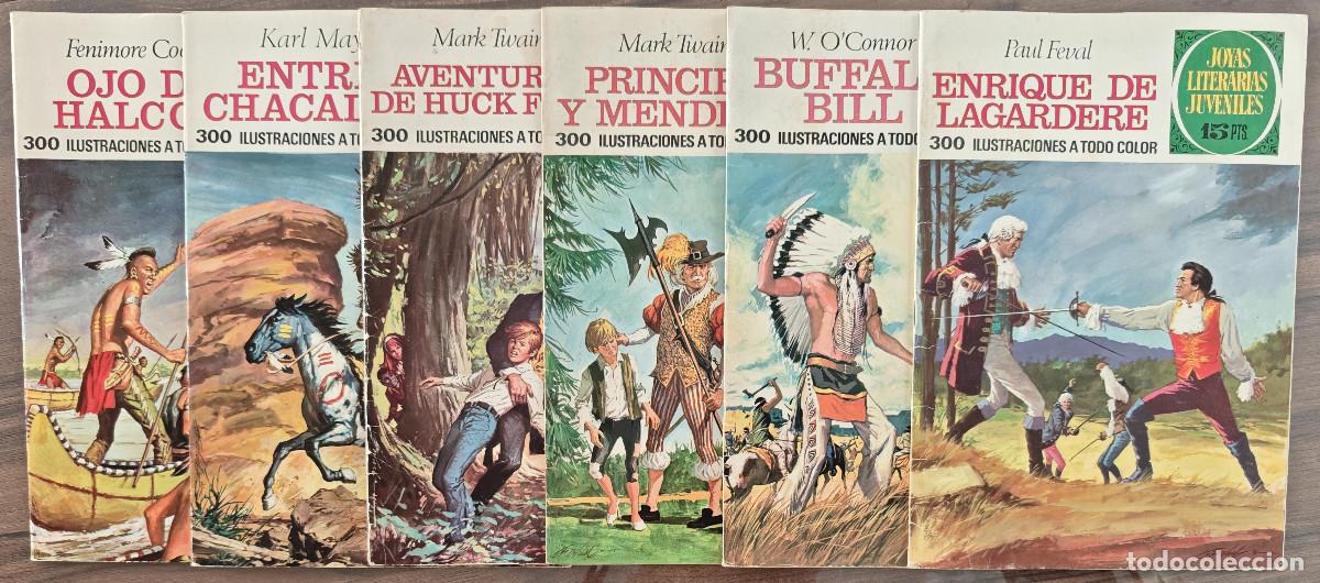 BDs: JOYAS LITERARIAS JUVENILES n&ordm; 27, 29, 32, 40, 45 y 46 (Bruguera 1&ordf; edicion 1971/72) 6 tebeos.