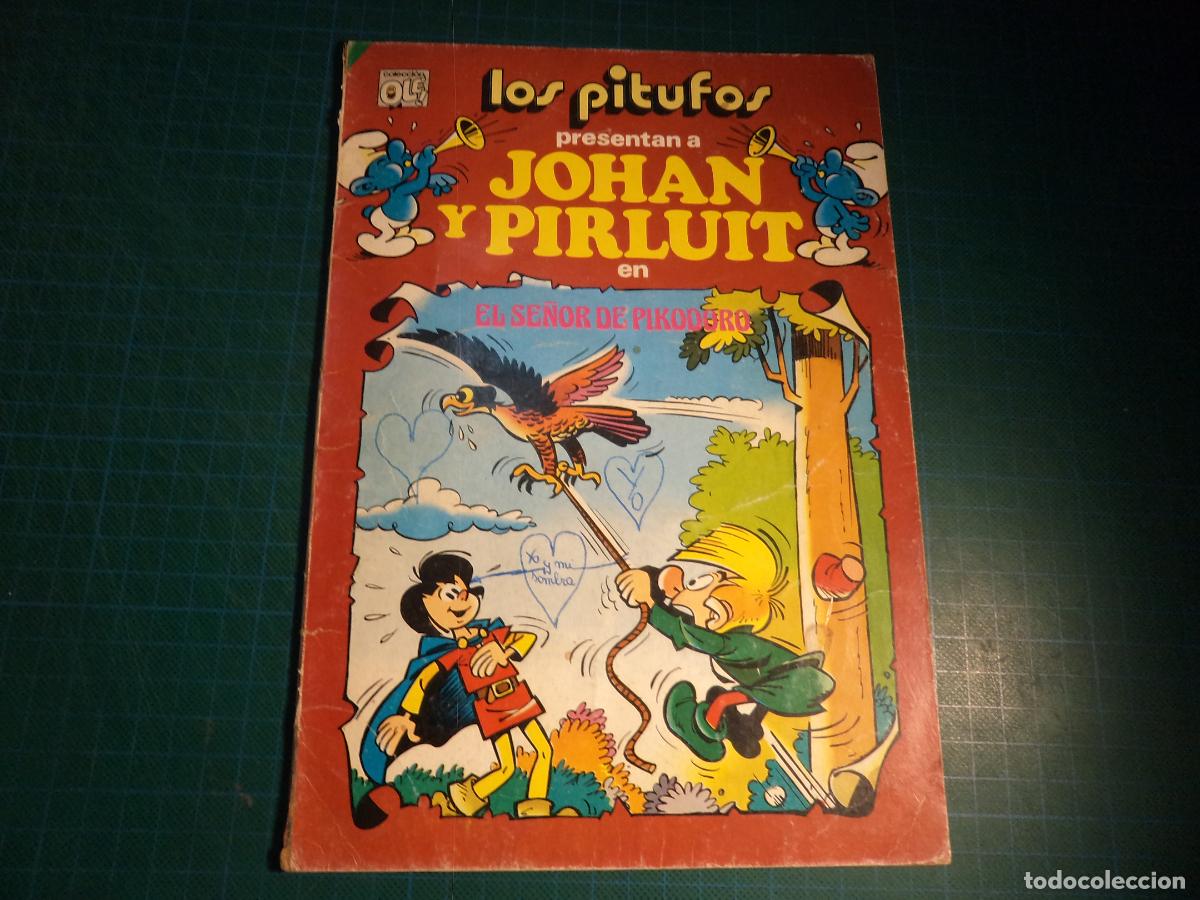 Tebeos: Coleccion Ol&eacute; los Pitufos. N&ordm; 20. Bruguera 1&ordf; edicion. Tiene algunos escritos a boli. (Ref. 10-B)