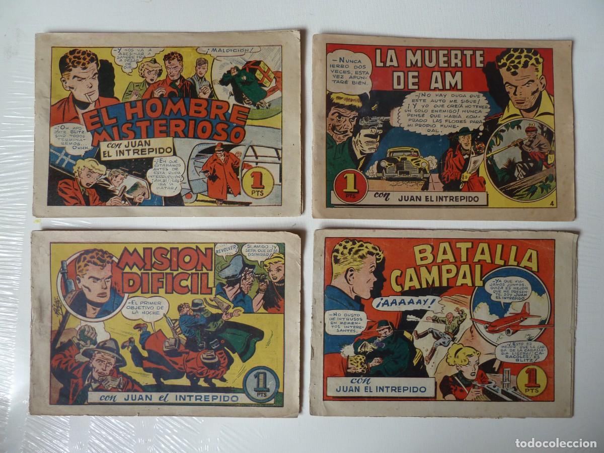 Tebeos: JUAN EL INTR&Eacute;PIDO COMPLETA 4 EJEMPLARES, BRUGUERA, ORIGINAL, A&Ntilde;OS 40