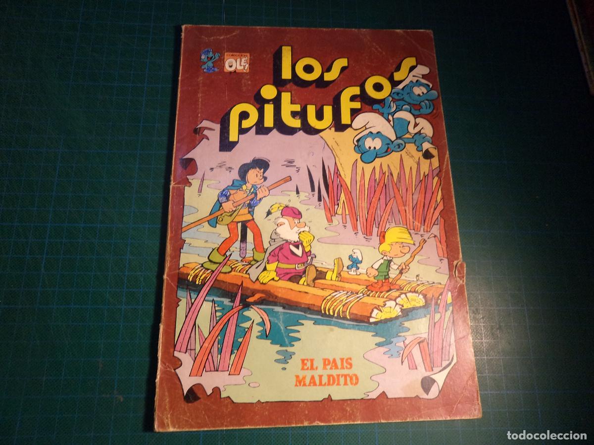 Tebeos: Coleccion Ol&eacute; los Pitufos. N&ordm; 14. Bruguera 1&ordf; edicion. Tiene algunos escritos a boli.