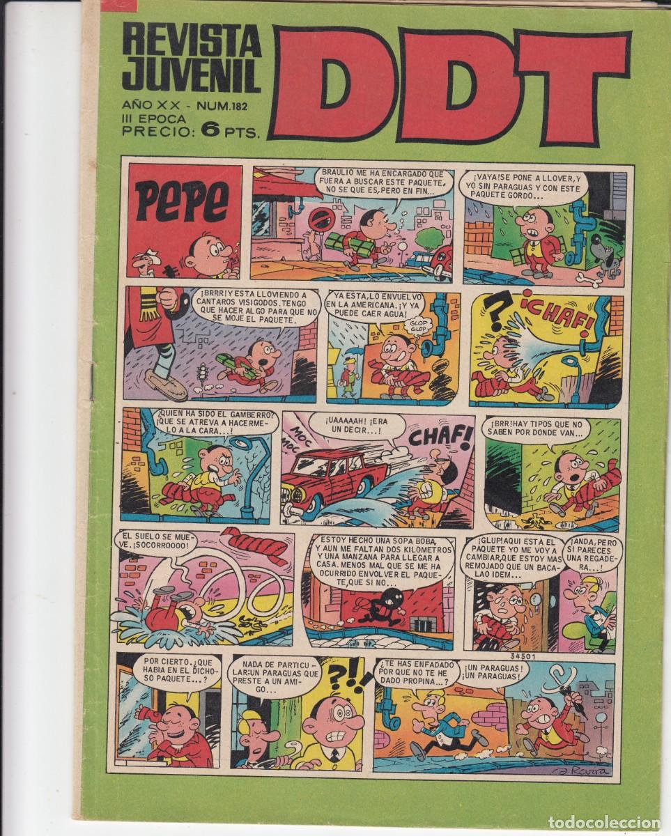 Tebeos: DDT NUM . 182 6 PTAS --SOLICITE LOS N&Uacute;MEROS QUE LE FALTEN --