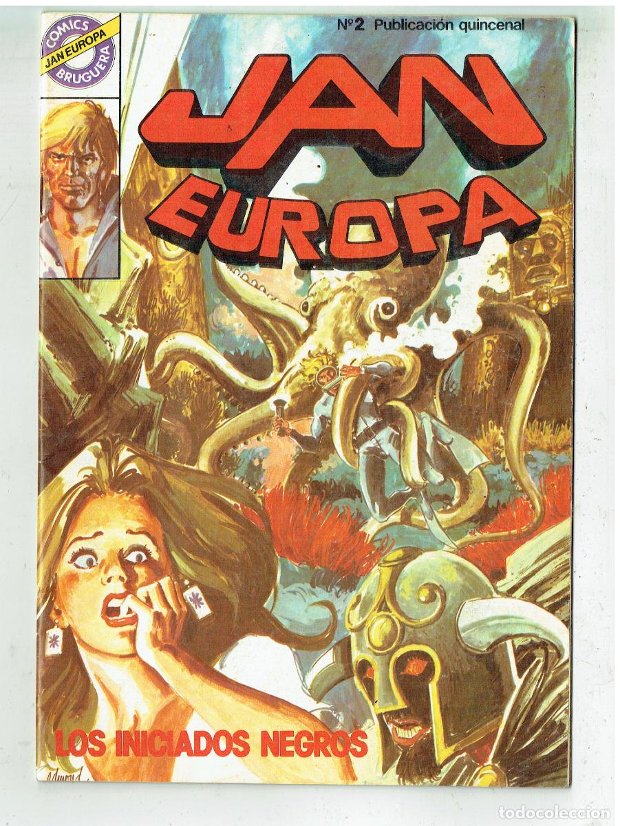 Tebeos: JAN EUROPA. N&ordm; 2. LOS INICIADOS NEGROS. COMICS BRUGUERA.(B/48.3 RUM)