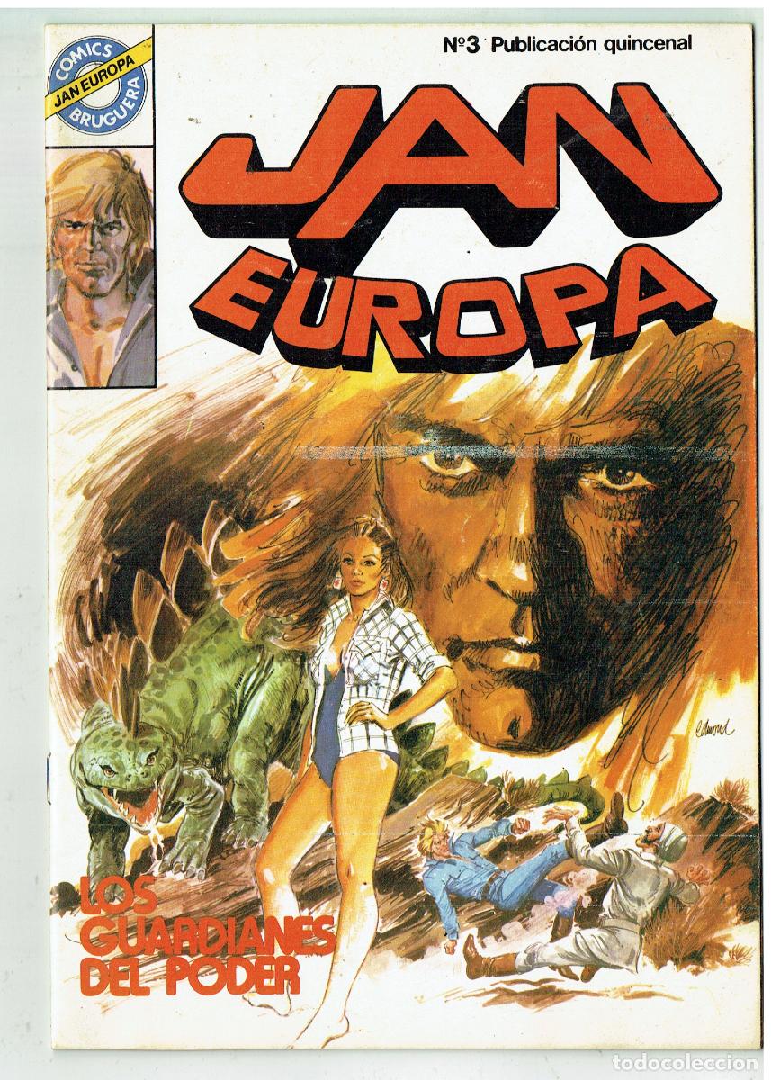 Tebeos: JAN EUROPA. N&ordm; 3. LOS GUARDIANES DEL PODER. COMICS BRUGUERA.(B/48.3 RUM)