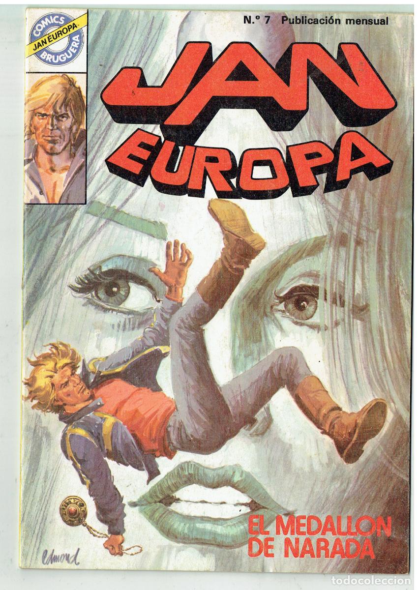 Tebeos: JAN EUROPA. N&ordm; 7. EL MEDALL&Oacute;N DE NARADA. COMICS BRUGUERA.(B/48.3 RUM)