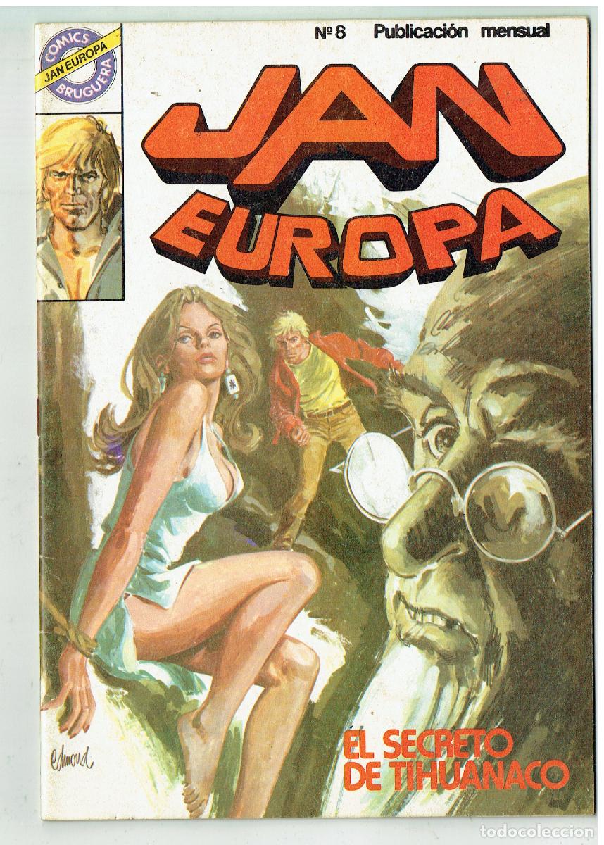 Tebeos: JAN EUROPA. N&ordm; 8. EL SECRETO DE TIAHUNACO. COMICS BRUGUERA.(B/48.3 RUM)