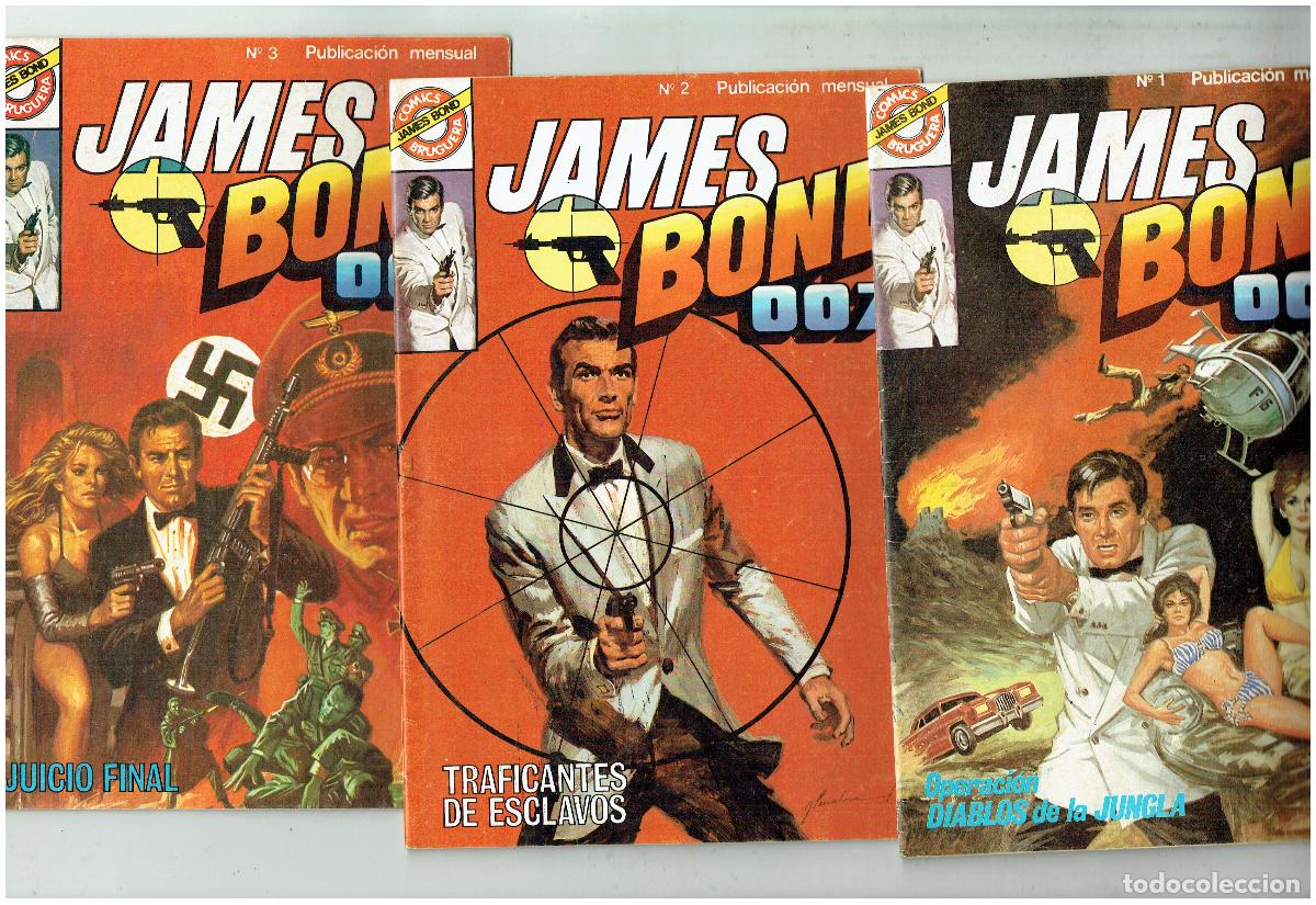 Tebeos: JAMES BOON 007. COMICS BRUGUERA. 3 N&Uacute;MEROS. &iexcl;&iexcl;COMPLETA!!. (B/48.3 RUM)
