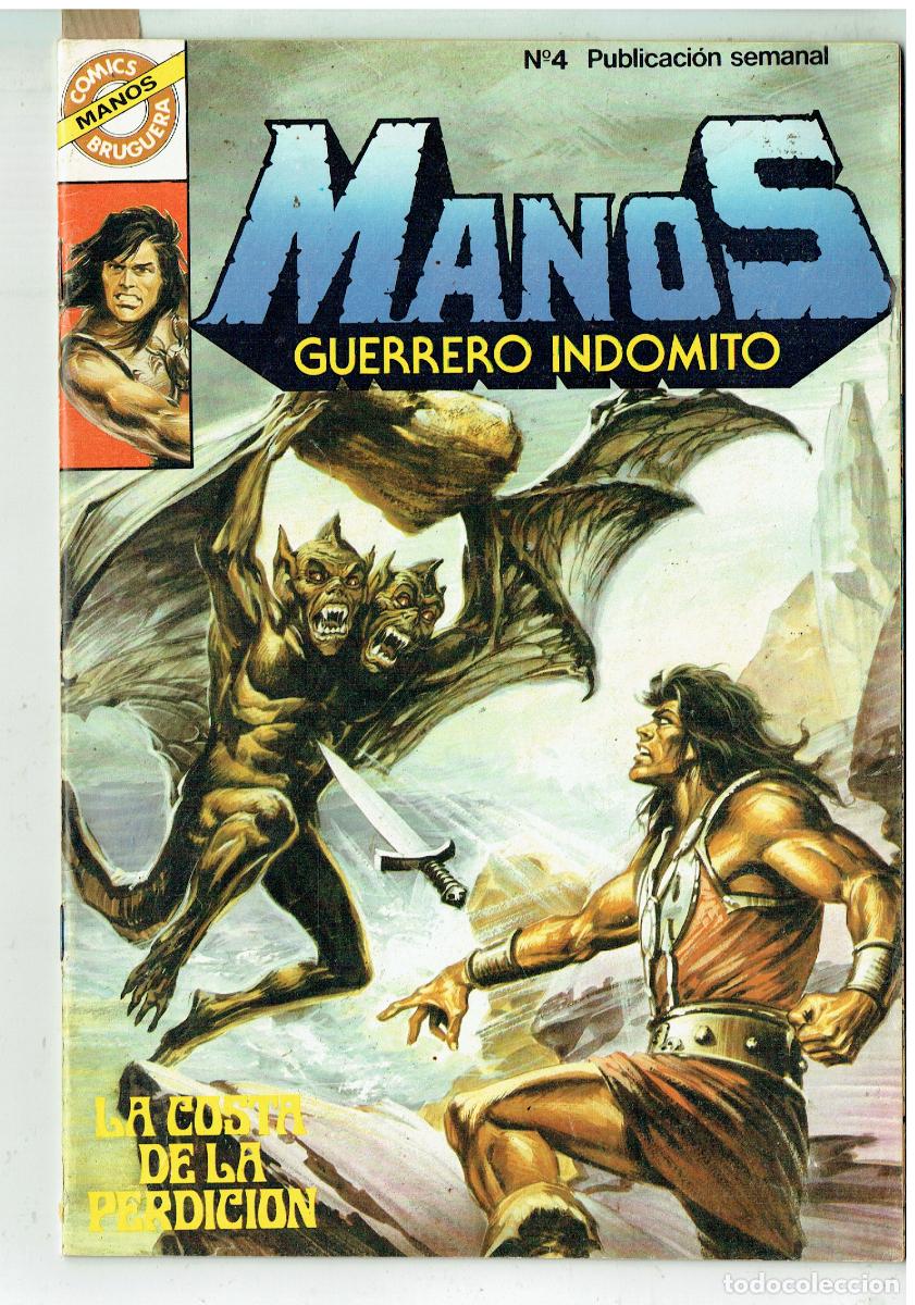 Tebeos: MANOS GUERRERO INDOMITO. N&ordm; 4. LA COSTA DE LA PERDICI&Oacute;N. COMICS BRUGUERA. (B/48.3 RUM)