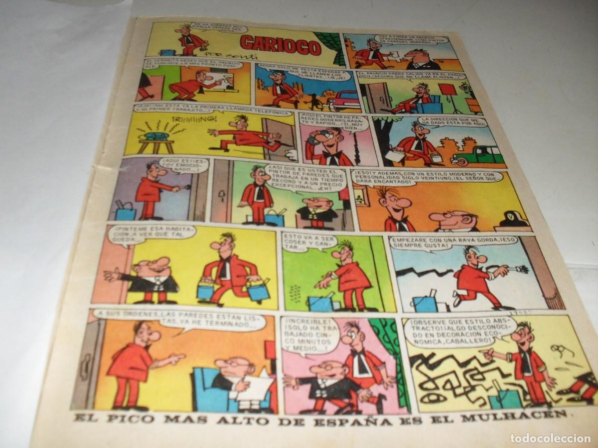Tebeos: (REF 92).LAMINA HUMORISTICA CARIOSO,DE CONT+COMIC PUBLICITARIO CARAMELOS PULGARCITO.BRUGUERA,1967