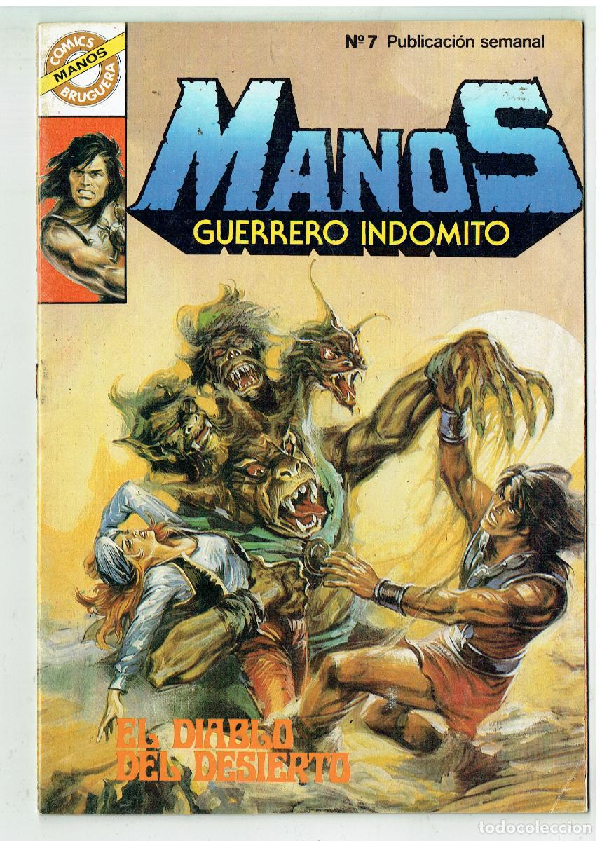 Tebeos: MANOS GUERRERO INDOMITO. N&ordm; 6. DIABLO DEL DESIERTO. CON POSTER. COMICS BRUGUERA. (B/48.3 RUM)