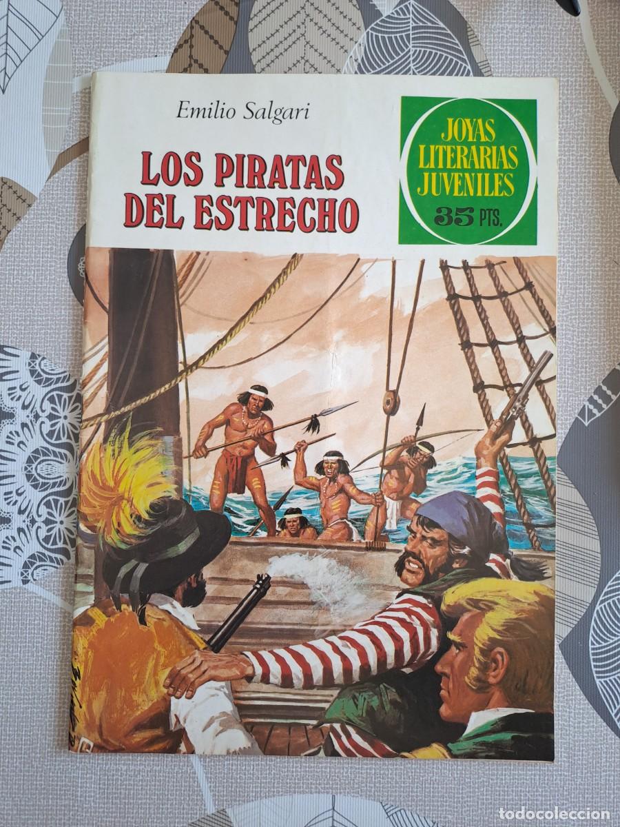 Tebeos: Joyas literarias 220, los piratas del estrecho, primera edici&oacute;n, Bruguera en muy buen estado