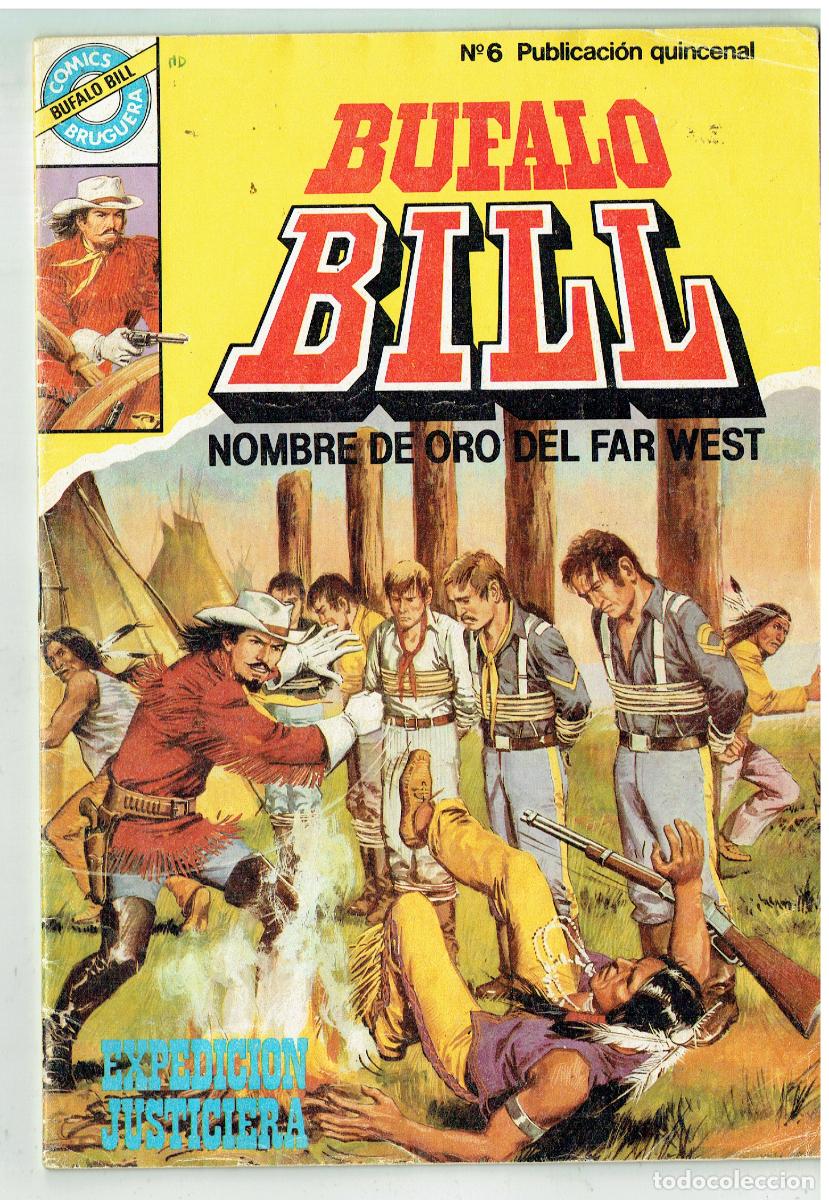 Tebeos: BUFALO BILL. N&ordm; 6. EXPEDICI&Oacute;N JUSTICIERA. COMICS BRUGUERA. (B/48.3 RUM)