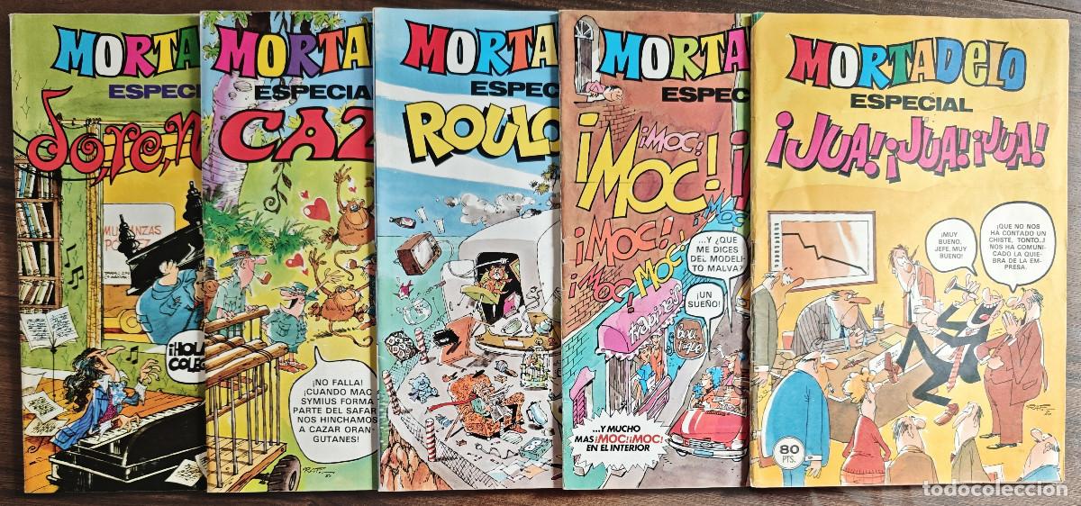 Tebeos: MORTADELO ESPECIAL n&ordm; 106, 110, 112, 118 y 119 (Bruguera 1981) 5 tebeos.