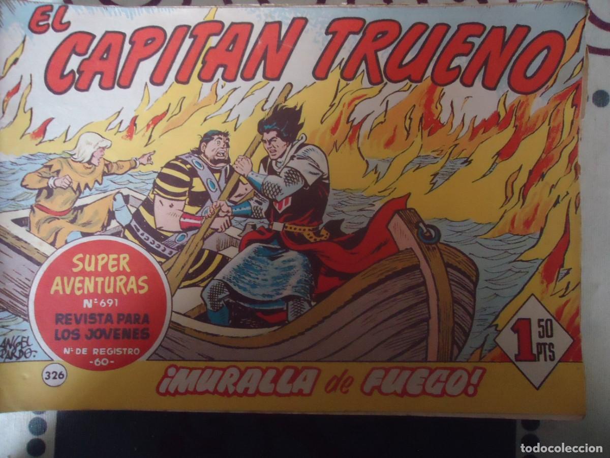 Tebeos: EL CAPITAN TRUENO N&ordm; 326, muralla de fuego