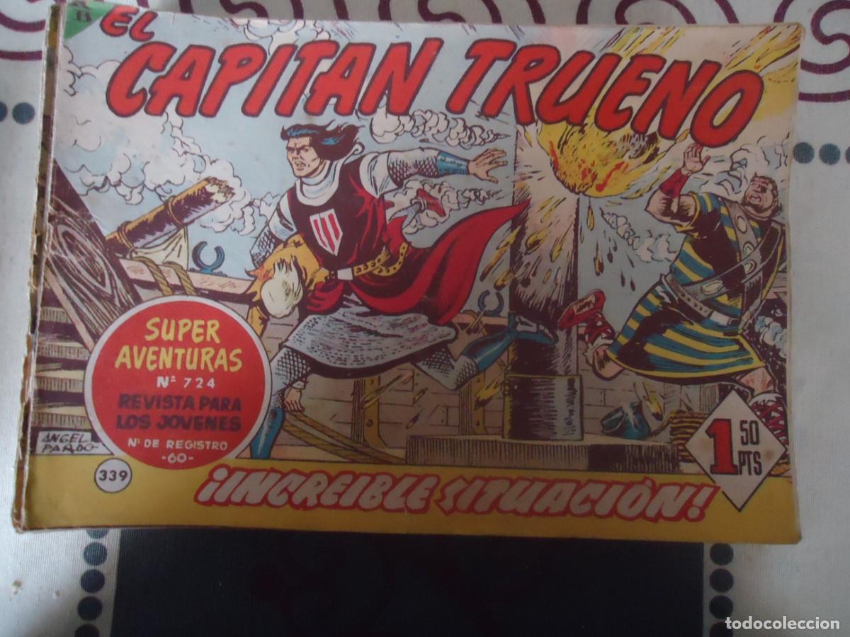 Tebeos: EL CAPITAN TRUENO N&ordm; 339, increible situacion